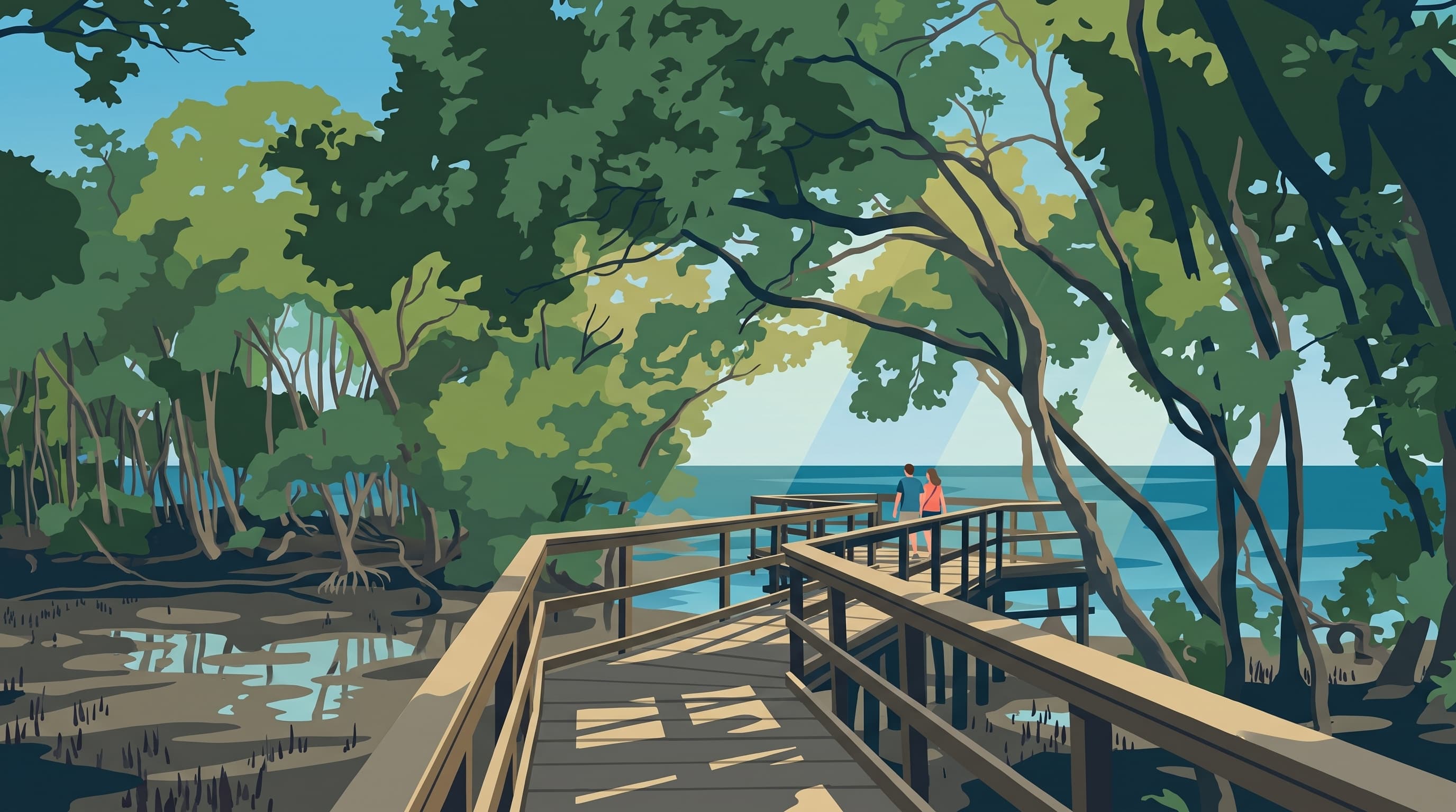 The Wynnum Mangrove Boardwalk